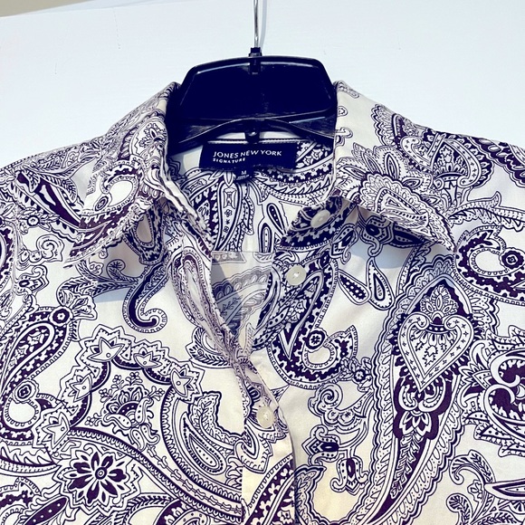 Classic/Vintage Paisley Jones New York Blouse - Picture 2 of 6